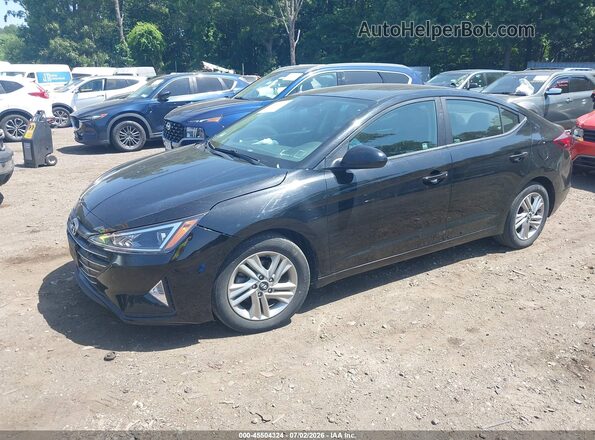 KMHD84LF7LU058097 2020 HYUNDAI ELANTRA Черный Передняя левая четверть