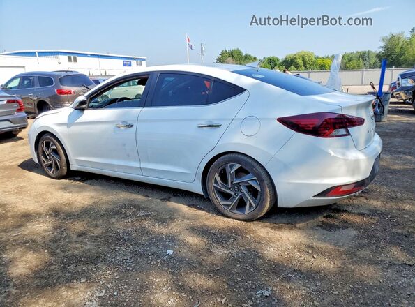 KMHD84LF7LU921965 2020 HYUNDAI ELANTRA White Rear left