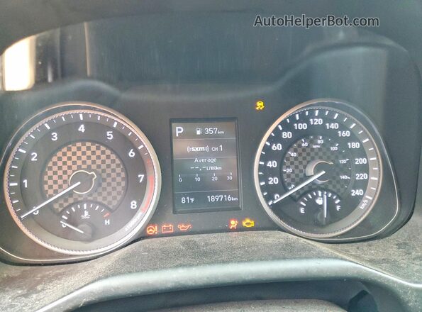 KMHD84LF7LU921965 2020 HYUNDAI ELANTRA White Instrument cluster view