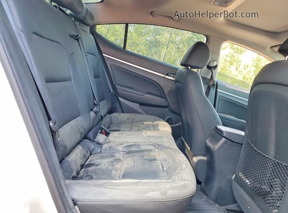 KMHD84LF7LU921965 2020 HYUNDAI ELANTRA White Rear seats view