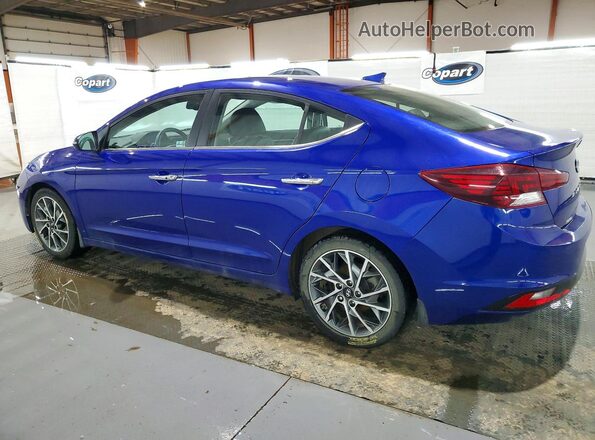 KMHD84LF7LU952326 2020 HYUNDAI ELANTRA Синий Задняя левая четверть