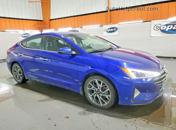 KMHD84LF7LU952326 2020 HYUNDAI ELANTRA Синий Передняя правая четверть