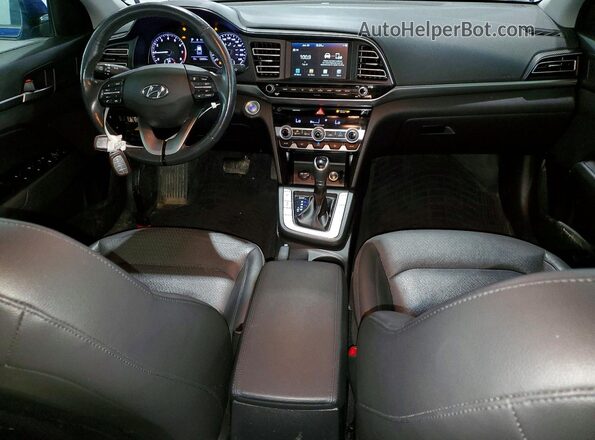 KMHD84LF7LU952326 2020 HYUNDAI ELANTRA Синий Вид панели приборов