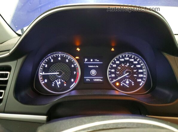 KMHD84LF7LU952326 2020 HYUNDAI ELANTRA Синий Вид щитка приборов