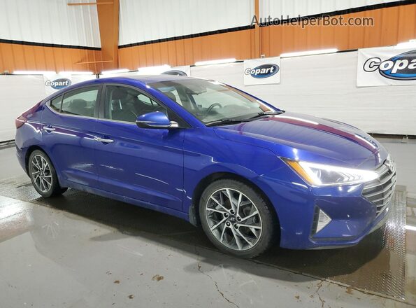 KMHD84LF7LU952326 2020 HYUNDAI ELANTRA Синий Панорамный вид салона 360°