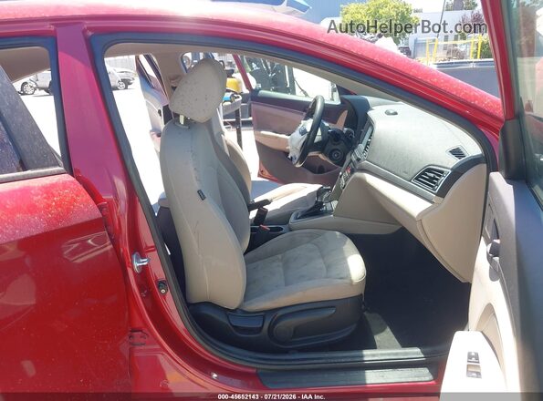KMHD84LF8HU063042 2017 HYUNDAI ELANTRA Red Սալոնի դիմացի տեսք