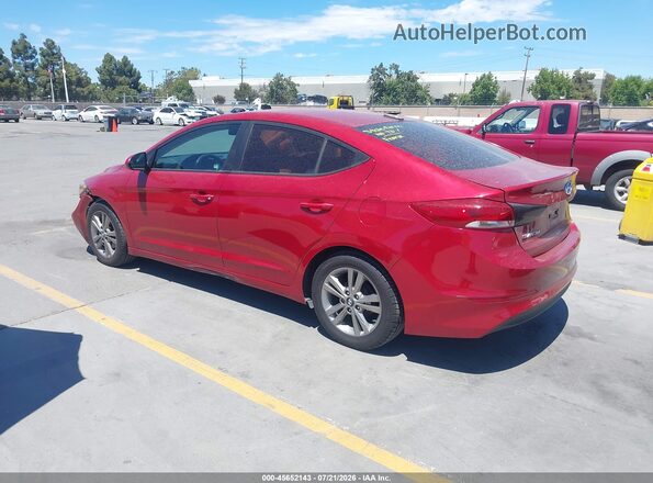KMHD84LF8HU063042 2017 HYUNDAI ELANTRA Red Հետևի ձախ