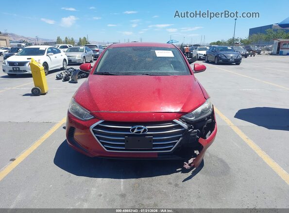 KMHD84LF8HU063042 2017 HYUNDAI ELANTRA Red Սարքավորումների վահանակի տեսք