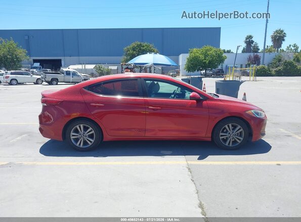 KMHD84LF8HU063042 2017 HYUNDAI ELANTRA Red Սալոնի հետևի տեսք
