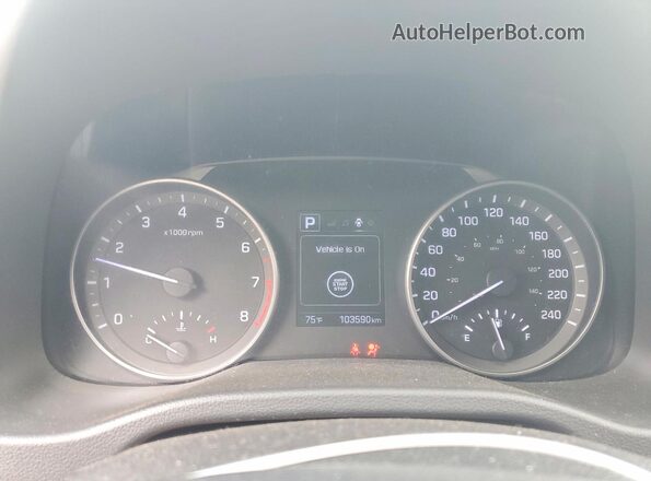 KMHD84LF8HU132313 2017 HYUNDAI ELANTRA White Instrument cluster view