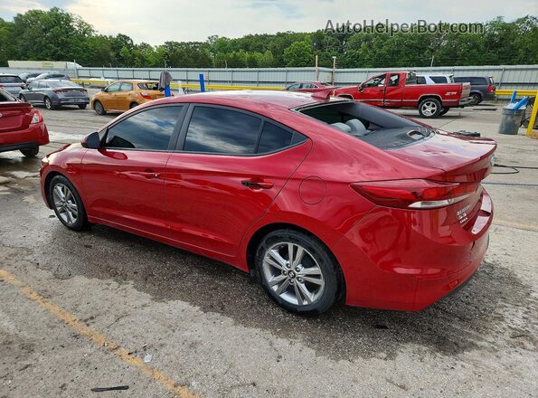 KMHD84LF8HU141755 2017 HYUNDAI ELANTRA Red Trasero izquierdo