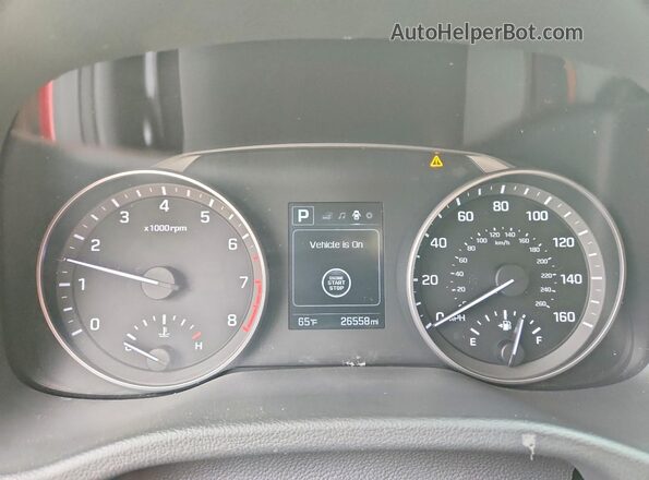 KMHD84LF8HU141755 2017 HYUNDAI ELANTRA Red Vista del cuadro de instrumentos
