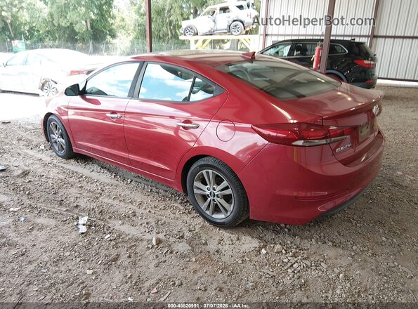 KMHD84LF8HU144011 2017 HYUNDAI ELANTRA Red Задня ліва чверть