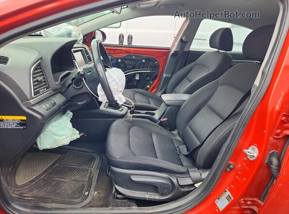KMHD84LF8HU150732 2017 HYUNDAI ELANTRA Orange წინა სალონის ხედი