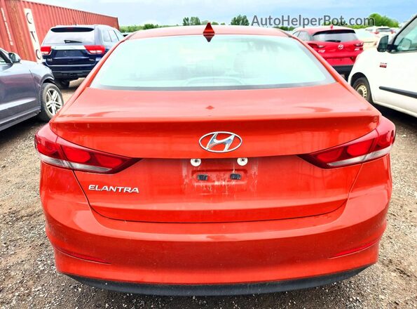 KMHD84LF8HU150732 2017 HYUNDAI ELANTRA Orange უკანა ხედი