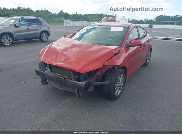 KMHD84LF8HU165232 2017 HYUNDAI ELANTRA Красный Передняя левая четверть