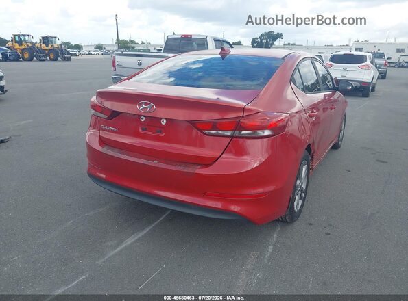 KMHD84LF8HU165232 2017 HYUNDAI ELANTRA Красный Задняя правая четверть