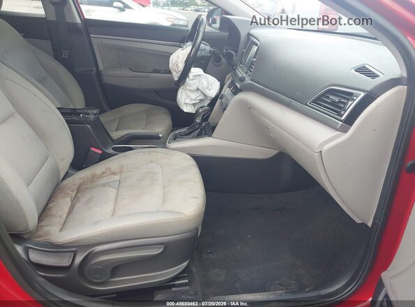 KMHD84LF8HU165232 2017 HYUNDAI ELANTRA Красный Вид салона спереди