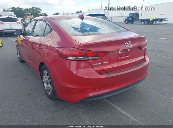 KMHD84LF8HU165232 2017 HYUNDAI ELANTRA Красный Задняя левая четверть
