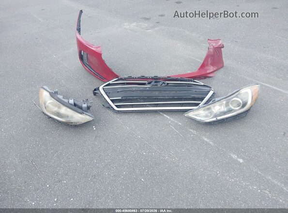 KMHD84LF8HU165232 2017 HYUNDAI ELANTRA Красный Вид щитка приборов