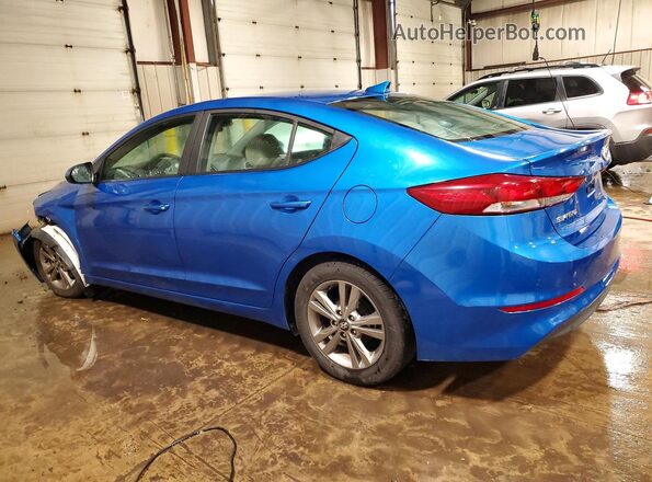 KMHD84LF8HU243234 2017 HYUNDAI ELANTRA Blue Trasero izquierdo