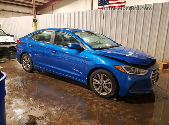 KMHD84LF8HU243234 2017 HYUNDAI ELANTRA Blue Delantero derecho