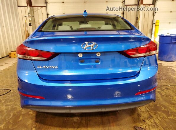 KMHD84LF8HU243234 2017 HYUNDAI ELANTRA Blue Vista trasera
