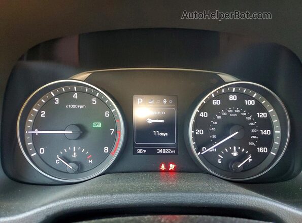 KMHD84LF8HU369450 2017 HYUNDAI ELANTRA Blue Widok zestawu wskaźników