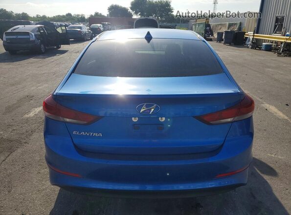 KMHD84LF8HU369450 2017 HYUNDAI ELANTRA Blue Widok z tyłu