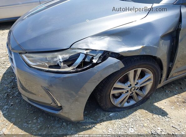KMHD84LF8HU380125 2017 HYUNDAI ELANTRA Gray Widok z przodu