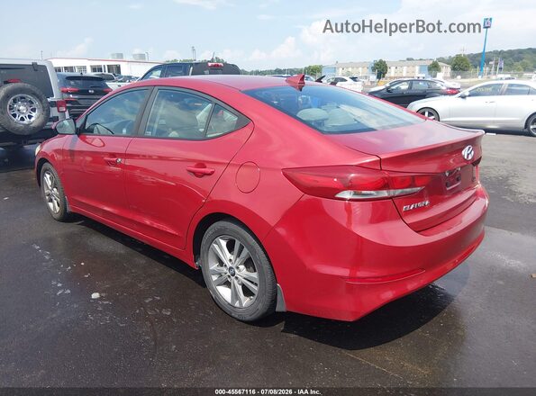 KMHD84LF8HU410658 2017 HYUNDAI ELANTRA Красный Задняя левая четверть