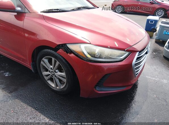 KMHD84LF8HU410658 2017 HYUNDAI ELANTRA Красный Вид спереди