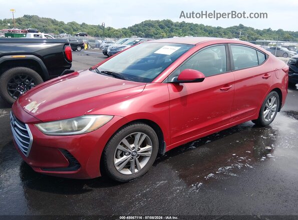 KMHD84LF8HU410658 2017 HYUNDAI ELANTRA Красный Передняя левая четверть