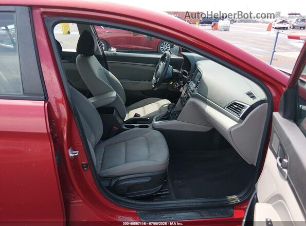 KMHD84LF8HU410658 2017 HYUNDAI ELANTRA Красный Вид салона спереди