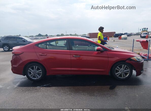 KMHD84LF8HU410658 2017 HYUNDAI ELANTRA Красный Вид задней части салона