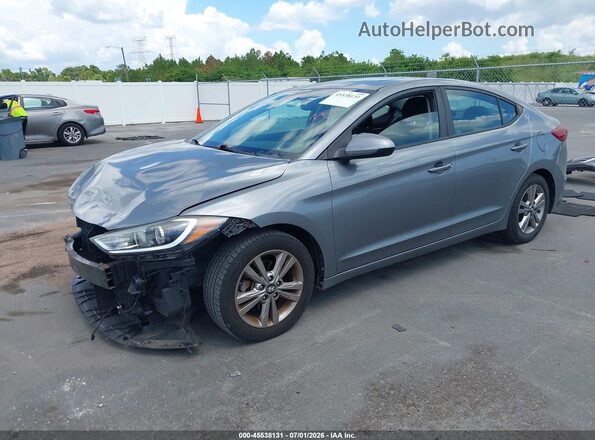 KMHD84LF8HU425256 2017 HYUNDAI ELANTRA Silver Передня ліва чверть