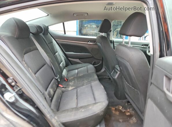 KMHD84LF8HU428612 2017 HYUNDAI ELANTRA Black Հետևի նստատեղերի տեսք