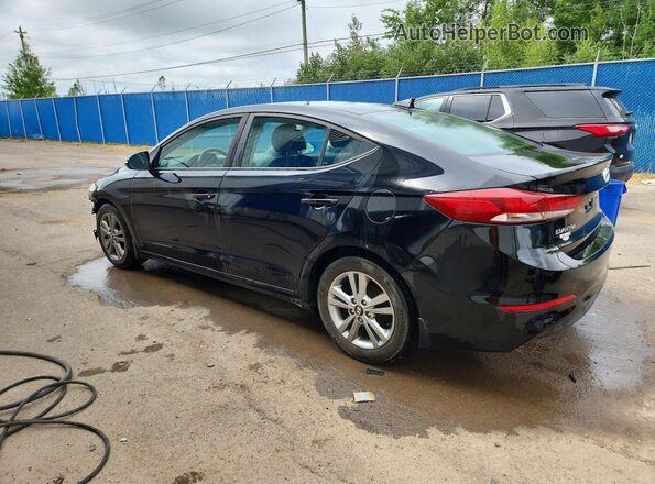 KMHD84LF8HU428612 2017 HYUNDAI ELANTRA Black Հետևի ձախ