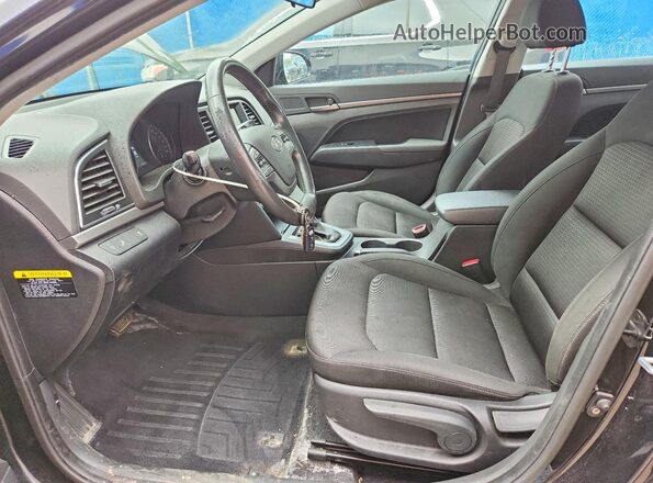 KMHD84LF8HU428612 2017 HYUNDAI ELANTRA Black Սալոնի դիմացի տեսք