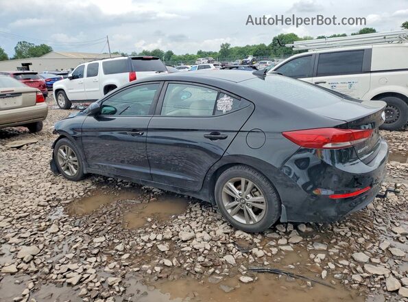 KMHD84LF8JU493322 2018 HYUNDAI ELANTRA Black Հետևի ձախ