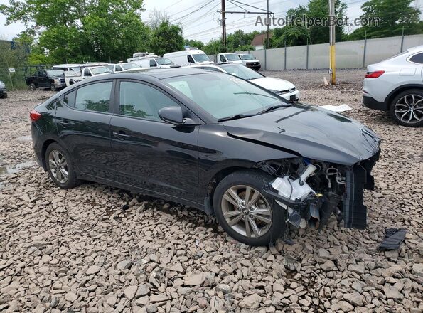 KMHD84LF8JU493322 2018 HYUNDAI ELANTRA Black Առջևի աջ