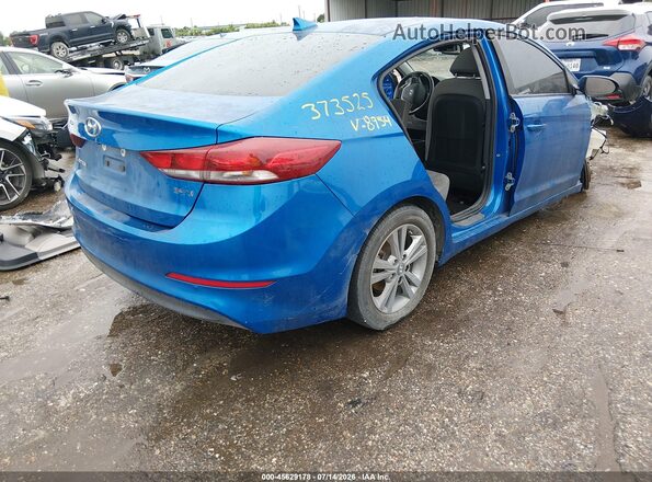 KMHD84LF8JU608954 2018 HYUNDAI ELANTRA Blue Trasero derecho