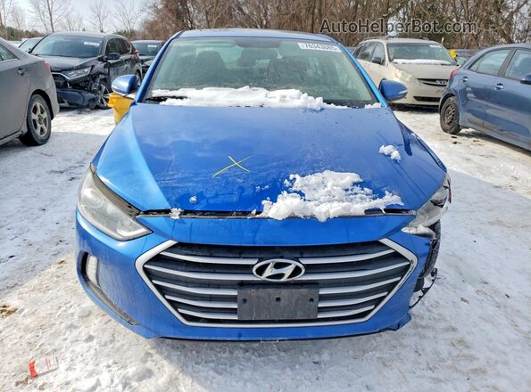 KMHD84LF8JU685467 2018 HYUNDAI ELANTRA Blue Vista frontal