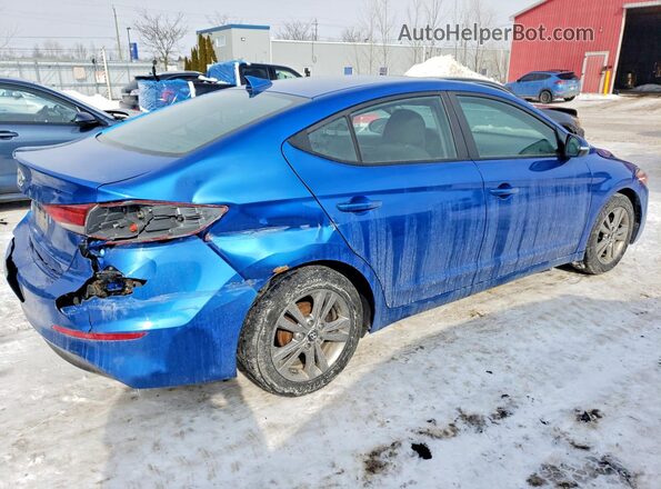KMHD84LF8JU685467 2018 HYUNDAI ELANTRA Blue Trasero derecho