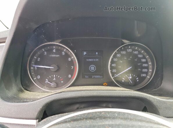 KMHD84LF8JU685467 2018 HYUNDAI ELANTRA Blue Vista del cuadro de instrumentos
