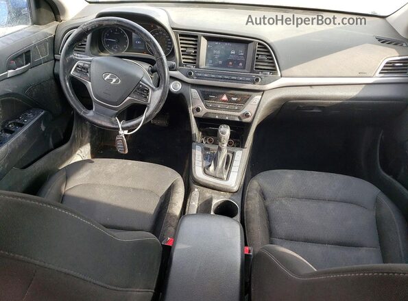 KMHD84LF8JU685467 2018 HYUNDAI ELANTRA Blue Vista del salpicadero