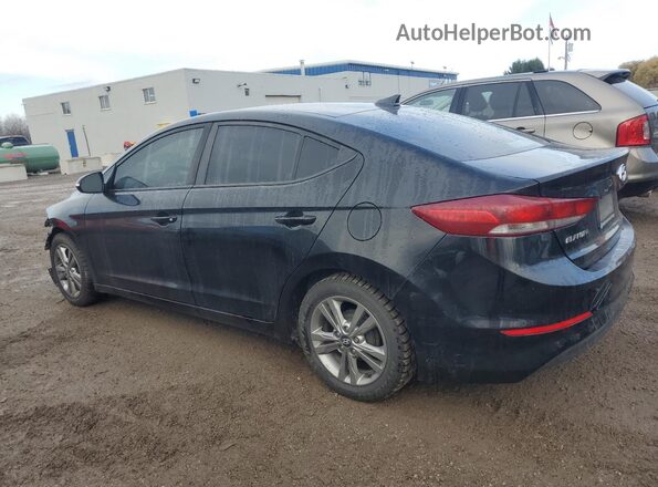 KMHD84LF8JU723411 2018 HYUNDAI ELANTRA Black Հետևի ձախ