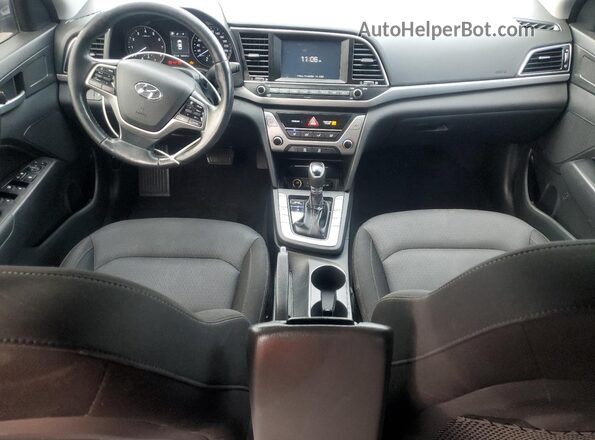KMHD84LF8JU723411 2018 HYUNDAI ELANTRA Black Առջևի վահանակի տեսք