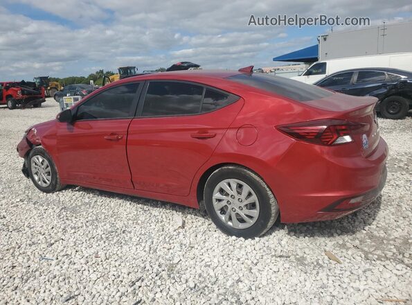 KMHD84LF8KU844960 2019 HYUNDAI ELANTRA Red Задня ліва чверть