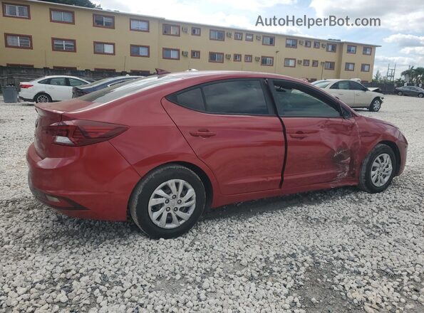 KMHD84LF8KU844960 2019 HYUNDAI ELANTRA Red Задня права чверть